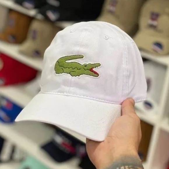 Lacoste Adjustable Cotton Twill Cap White - Picture 5 of 7